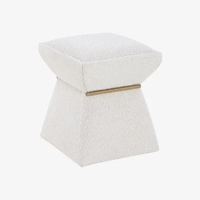 Olivia's Liang & Eimil Zane Boucle Sand Footstool