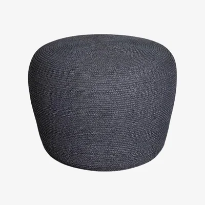 Olivia's Cane-line Circle Conic Dark Grey Small Outdoor Footstool