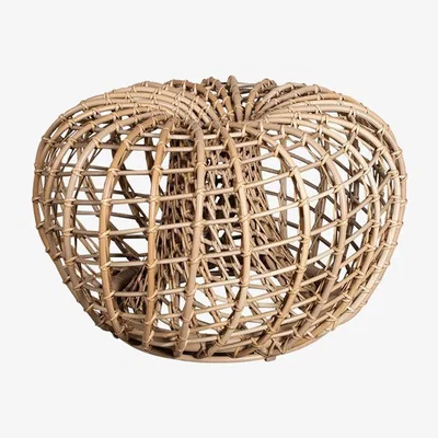 Olivia's Cane-line Nest Natural Small Outdoor Footstool