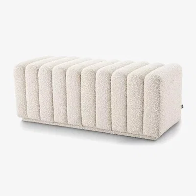 Olivia's Eichholtz Bente Bench Bouclé Cream
