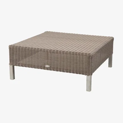 Olivia's CANE-LINE Connect Outdoor Footstool Fiber Taupe