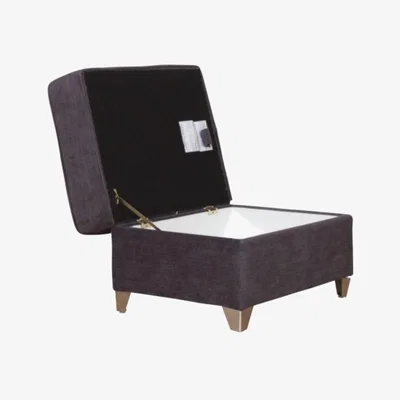 Downtown Jacqui Storage Footstool Plain