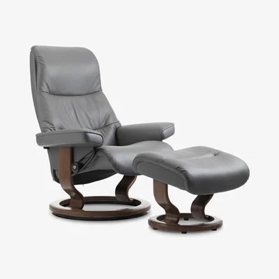 Downtown Stressless View Classic Footstool - Noblesse Leather