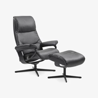 Downtown Stressless View Cross Footstool - Fabric
