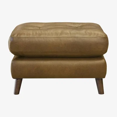 Downtown Alexander & James Saddler Leather Footstool