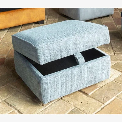 Downtown Downtown Bilbao Fabric Storage Footstool - Fabric Grade SE