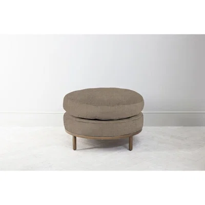 Perch and Parrow Jamie Footstool in Belgian Chocolate