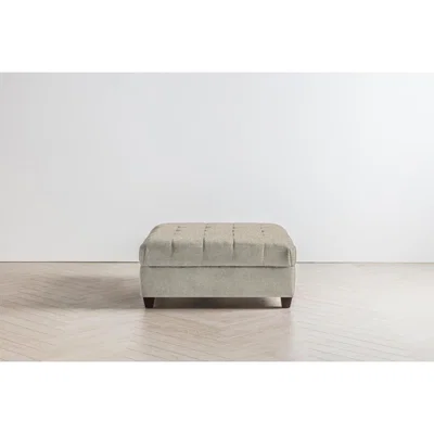 Perch and Parrow Lia Footstool in Bone Grey