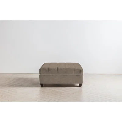 Perch and Parrow Lia Footstool in Belgian Chocolate