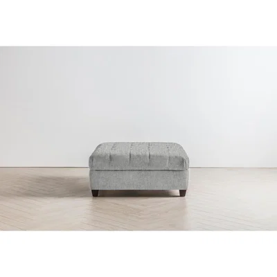 Perch and Parrow Lia Footstool in The Great White