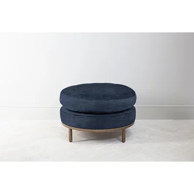 Perch and Parrow Jamie Footstool in Blue Lavender