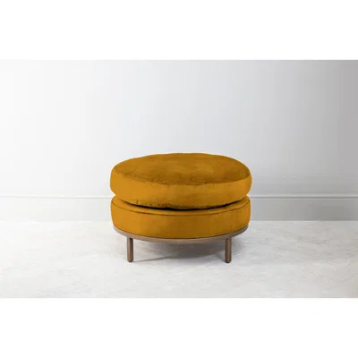 Perch and Parrow Jamie Footstool in Medallion Gold