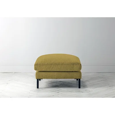 Perch and Parrow Justin Footstool in Dandelion