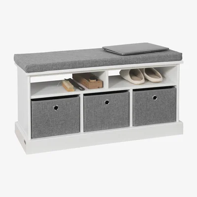 The Range SoBuy 3 Baskets Hallway Storage Bench