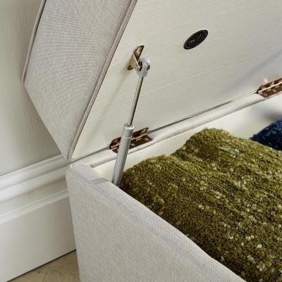 The Range Scott Square Ottoman Storage Footstool - Light Grey - Light Grey