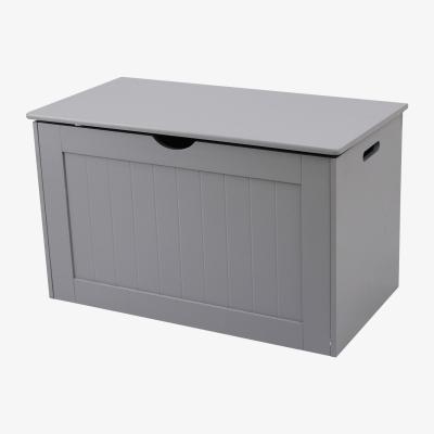 The Range Tongue and Groove Wooden Storage Blanket Box - Grey