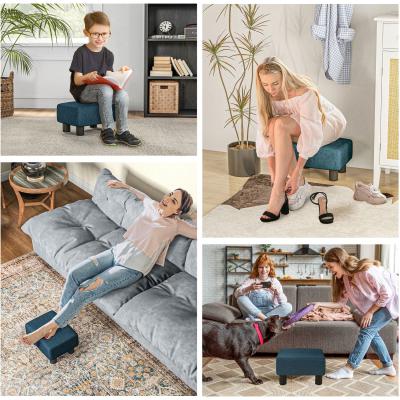 The Range Small Seat Footstool - Blue / 2.2kg