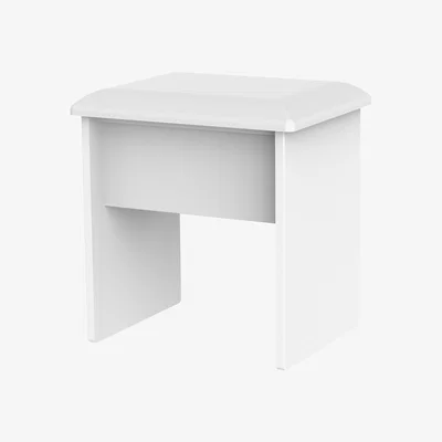 The Range Kensington Dressing Stool - White