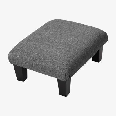 The Range Linen Casual Footstools - Light Grey / 32cm