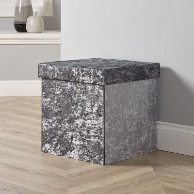 The Range Folding Ottoman Square - Grey