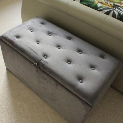 The Range Kosy koala Chester Button Ottoman Storage Footstool - Grey