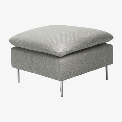 Sofa.com Emerson Medium Rectangular Footstool in Grey Marl Highland Tweed - sofa.com