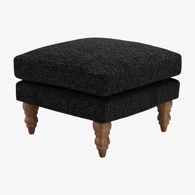 Sofa.com Isla Small Square Footstool in Ashford Textured Boucle - sofa.com