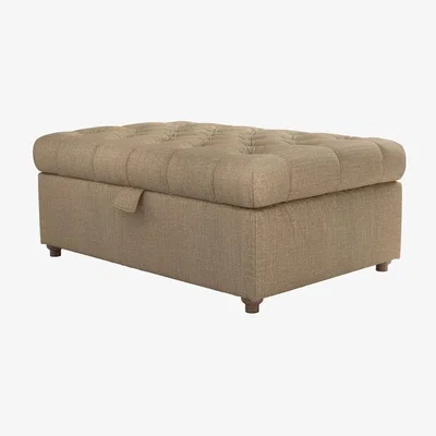 Sofa.com Valentin Medium Rectangular Storage Footstool in Flax Pure Belgian Linen - sofa.com