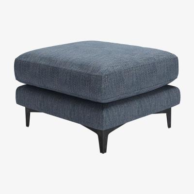 Sofa.com Boston  Medium Rectangular Footstool in Azure Florence Textured Weave