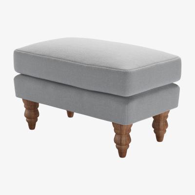 Sofa.com Isla Small Rectangular Footstool in Pumice House Plain Weave - sofa.com