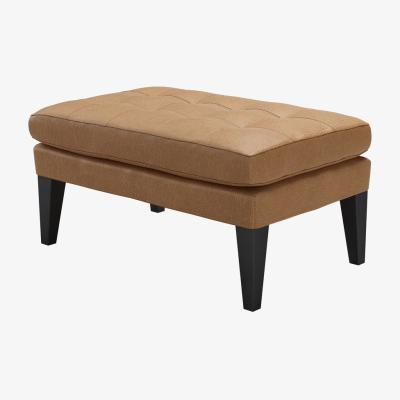 Sofa.com Club Small Rectangular Footstool in Saddle Antique Leather - sofa.com