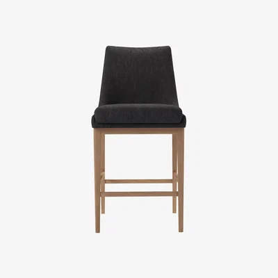 Sofa.com Basil Tall Stool in Cadet Soft Chenille - sofa.com