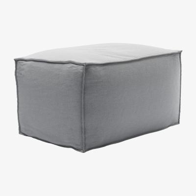 Sofa.com Isaac Small Rectangular Footstool in Pumice House Plain Weave - sofa.com