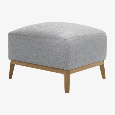 Sofa.com Freddie Medium Rectangular Footstool in Frost Highland Tweed - sofa.com