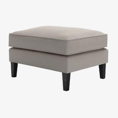 Sofa.com Iggy Medium Rectangular Footstool in Stone Brushed Linen Cotton - sofa.com