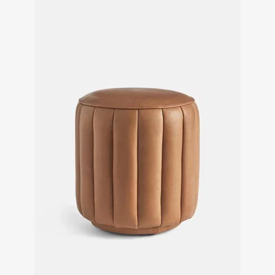 Soho Home Romi Footstool, Moore & Giles Virtue Chestnut Leather