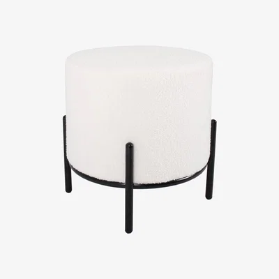 Teddy Beau Teddy's Collection Trollius Footstool White
