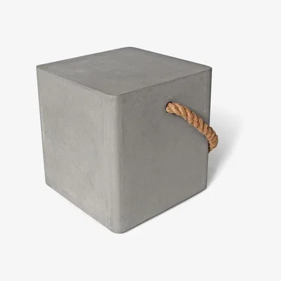 Teddy Beau Lyon Beton Soft Edge Footstool