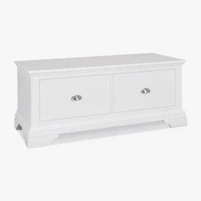 Teddy Beau Bentley Hampstead White Rectangular Blanket Box