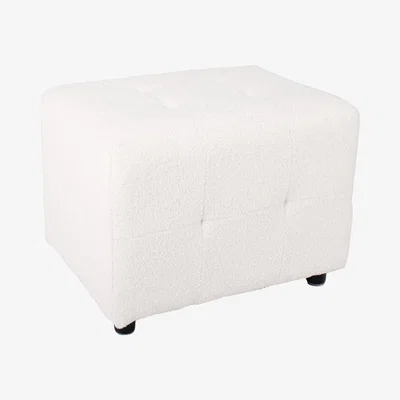 Teddy Beau Teddy's Collection Trachelium Ottoman White