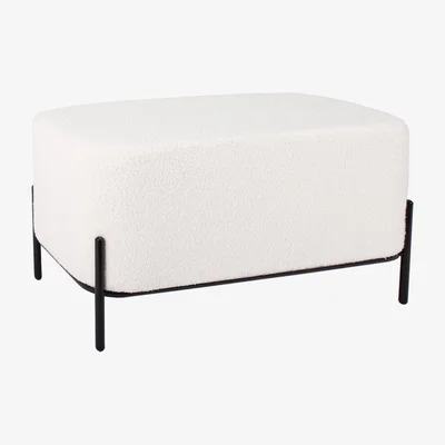 Teddy Beau Teddy's Collection Viola Footstool White
