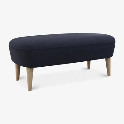 Tom Dixon Tom Dixon - Wingback Long Ottoman Natural Leg Micro Boucle 0505