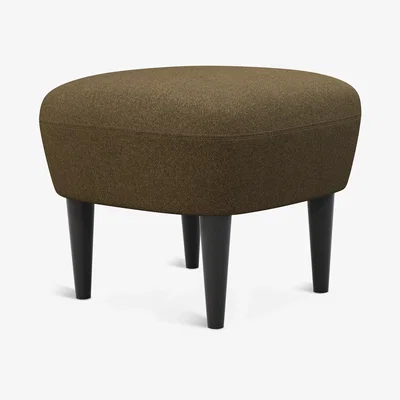 Tom Dixon Tom Dixon - Wingback Ottoman Black Leg Melange Nap 0491