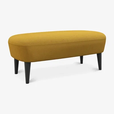 Tom Dixon Tom Dixon - Wingback Long Ottoman Black Leg Melange Nap 0461