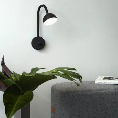 Amara Northern - Blush Wall Light - Matt Black
