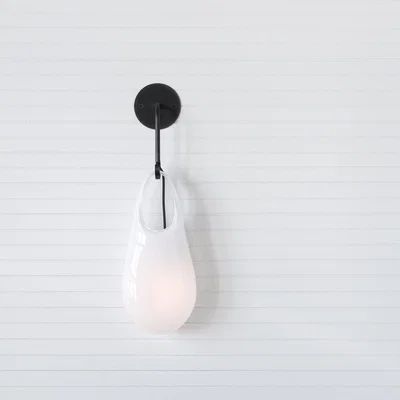 Amara SkLO - Hold 18 Sconce Wall Light - White & Dark Oxidized