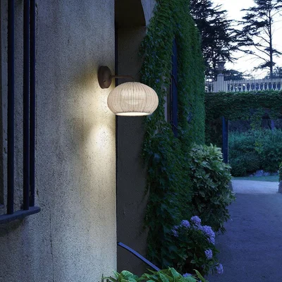 Amara Bover - Garota Rattan Wall Light - Brown