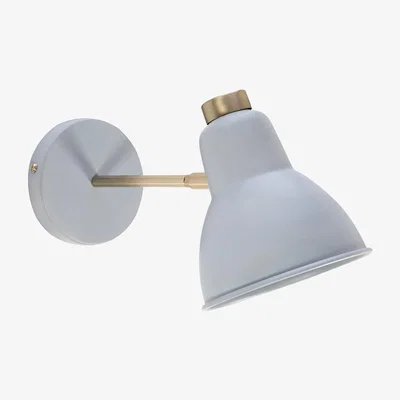 Amara Retreat - Industrial Look Wall Light - Matt Grey