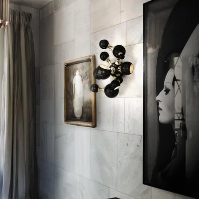 Amara DelightFULL - Atomic Wall Light - Black/Gold