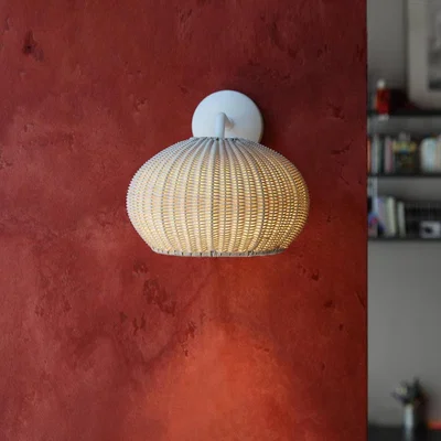 Amara Bover - Garota Rattan Wall Light - Ivory
